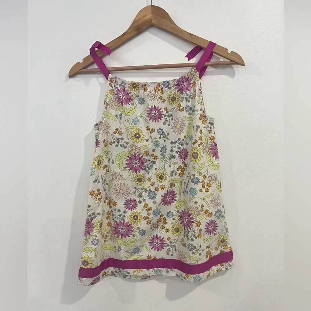 Hanna Andersson Girls Floral Cotton Dress 100 US4